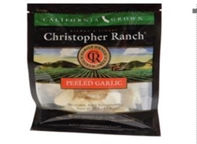 Christopher Ranch Peeled Garlic, Net Wt. 6 oz recalled product/package image